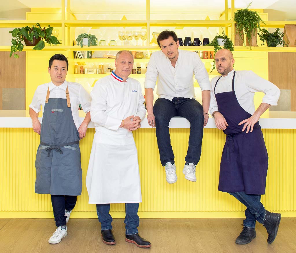 Les 4 chefs du "Gang" imaginant des plats livrés à domicile pour Frichti © DR Les 4 chefs du "Gang" imaginant des plats livrés à domicile pour Frichti © DR