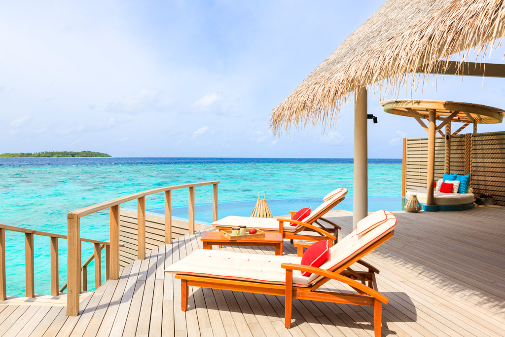 ... et de vastes terrasses, idéale pour se relaxer ou prendre un bain de soleil