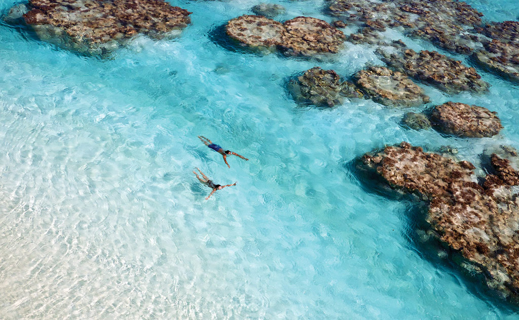 Sur l’île, les activités aquatiques semblent infinies