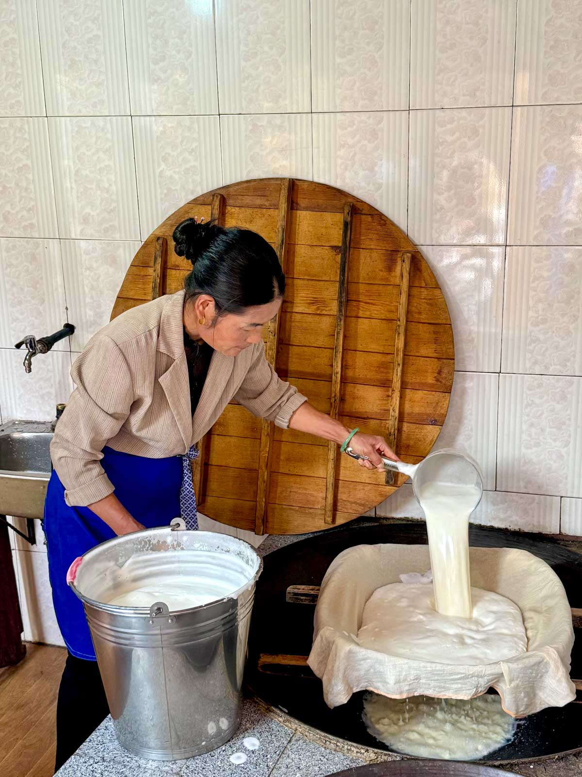 La réalisation du tofu