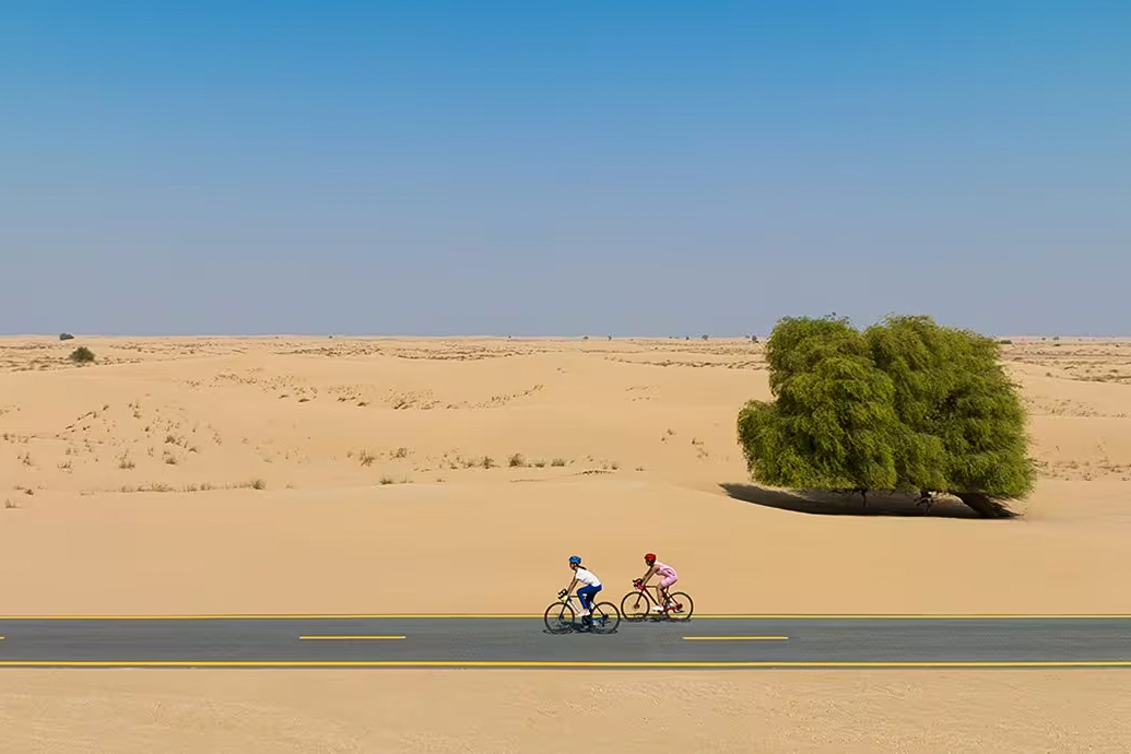 Pédaler à Dubaï