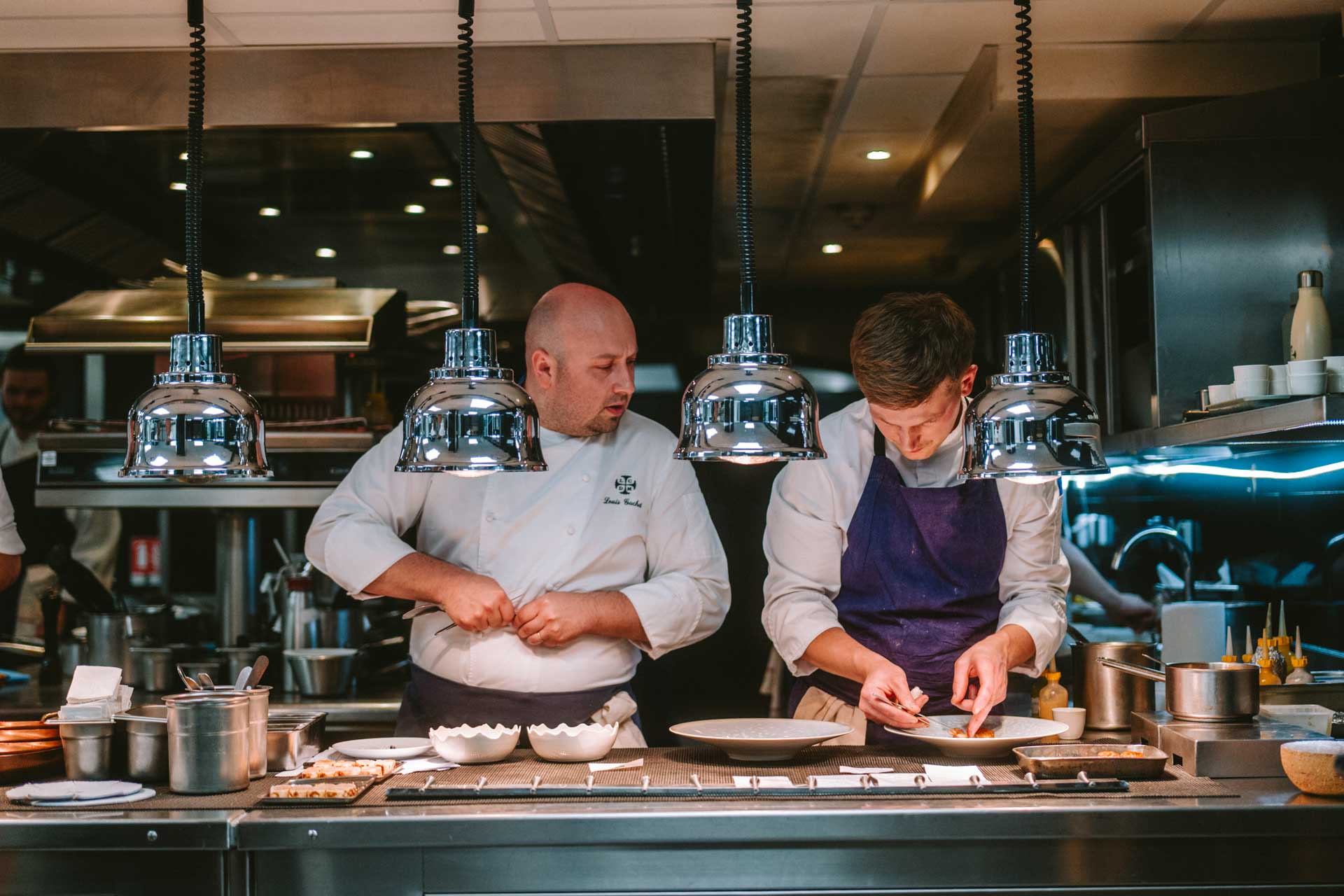 Le chef en cuisine