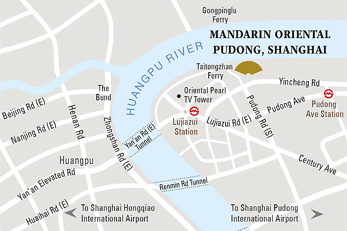 Mandarin Oriental Pudong - Map