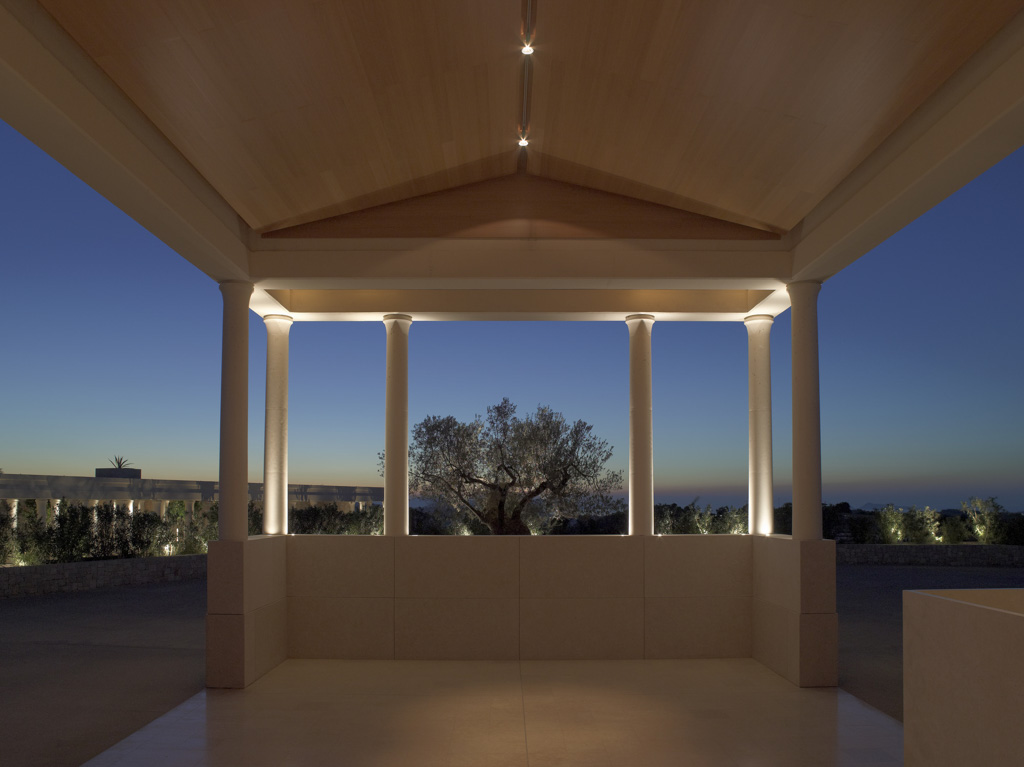 Amanzoe, Grèce - Pavillon d'accueil