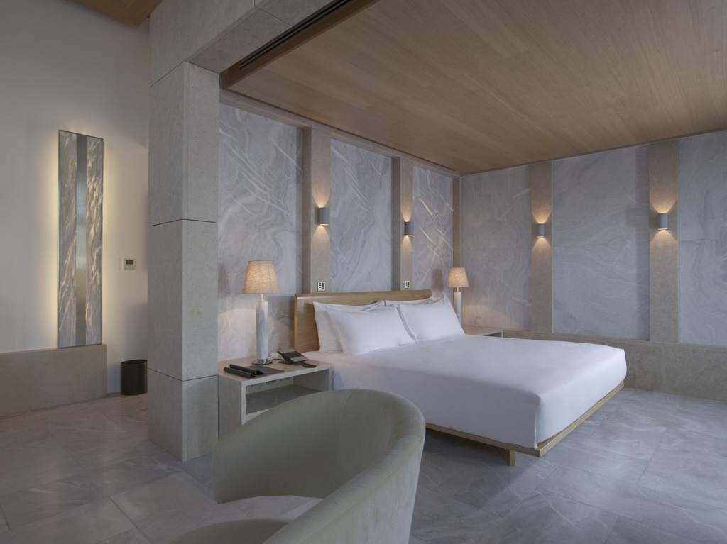 Amanzoe, Grèce - Chambre à coucher dans un pavillon