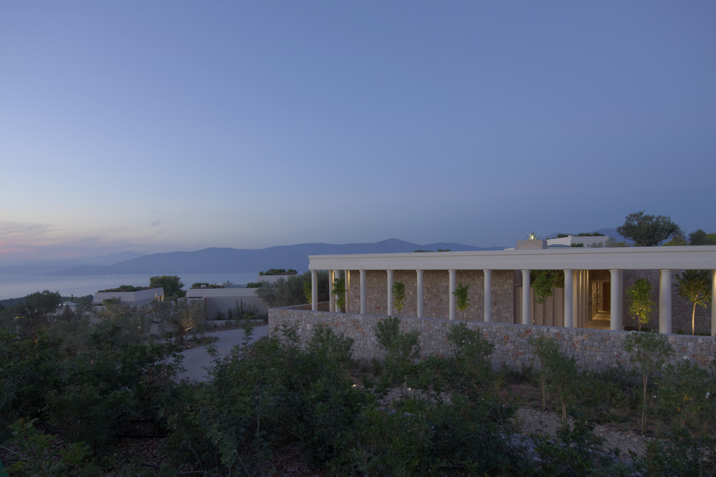 Amanzoe, Grèce - Vue extérieure du spa