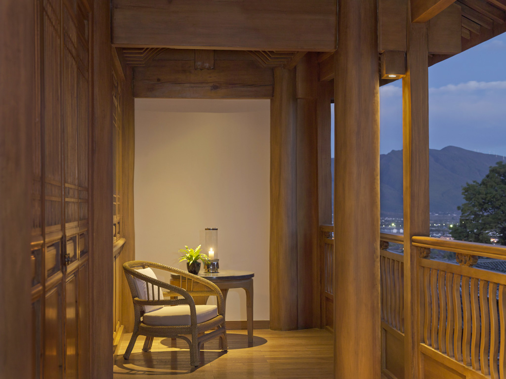 Amandayan (Lijiang, Chine) - Balcon d'une suite