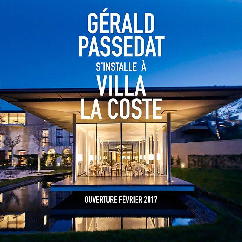 Nouveaux restaurants 2017 - France - Gérald Passédat - Château La Coste