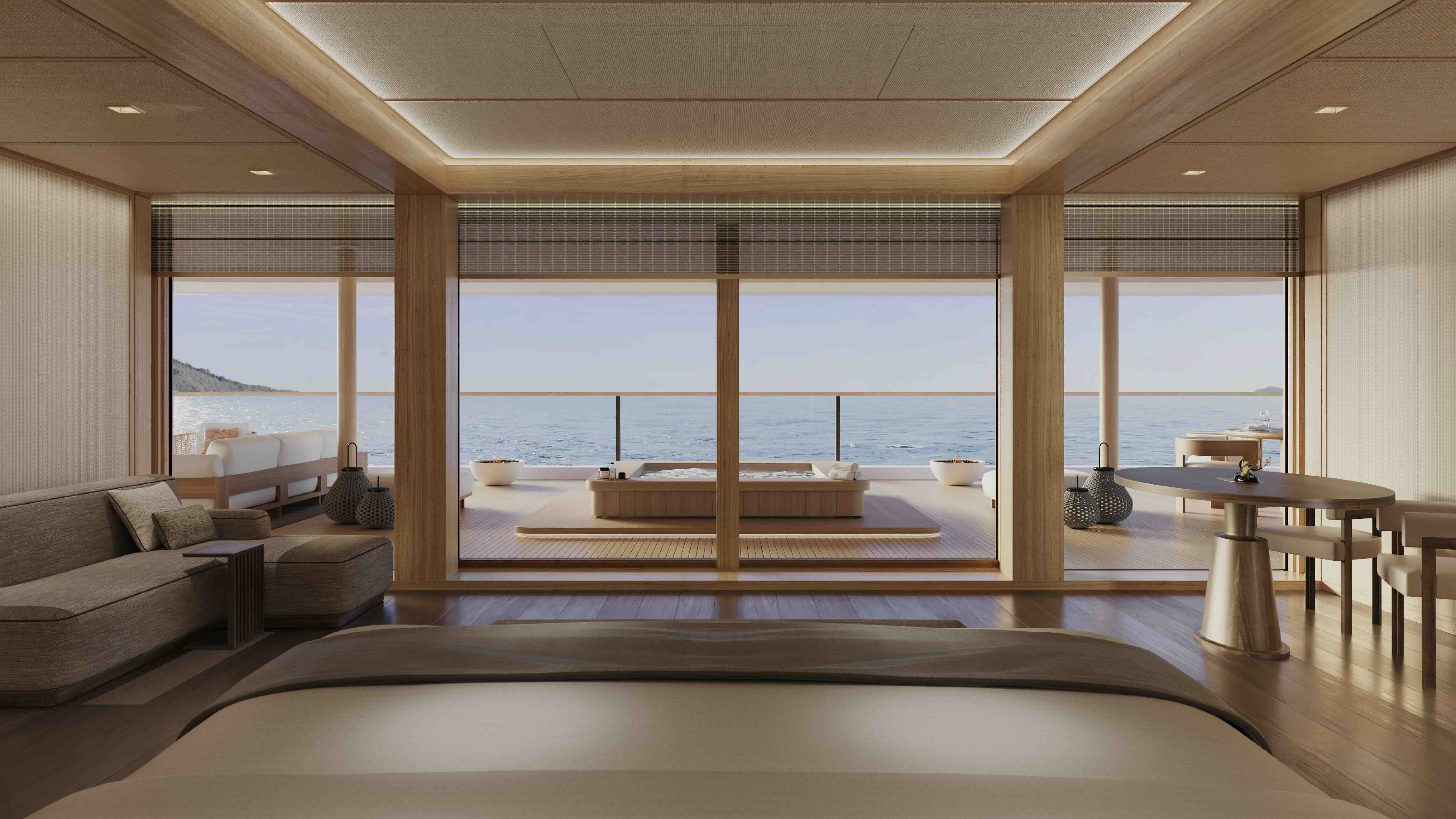 L’Aman Suite, avec un accès privé au jacuzzi © Aman