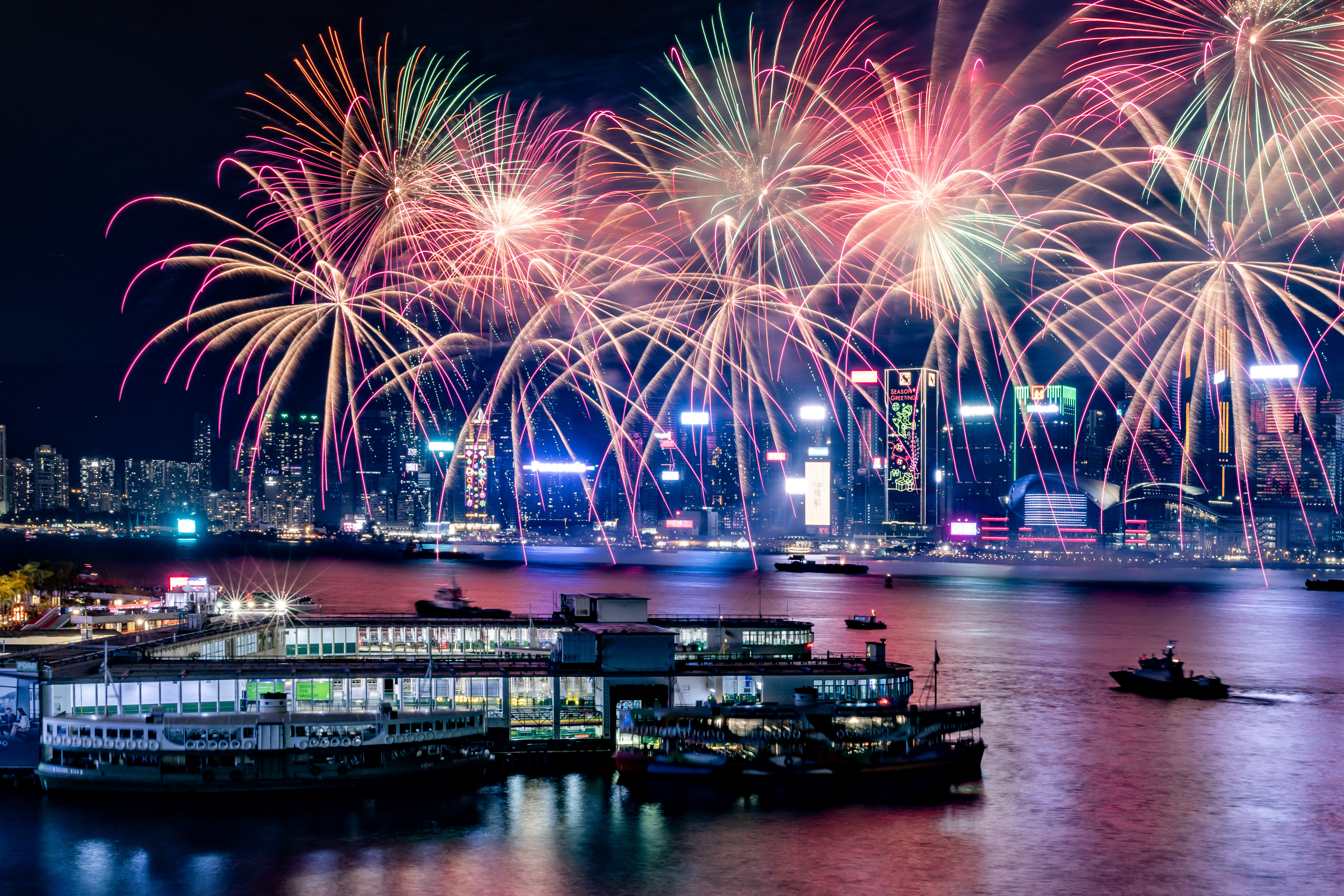 Le feu d’artifices du Nouvel An chinois © DR