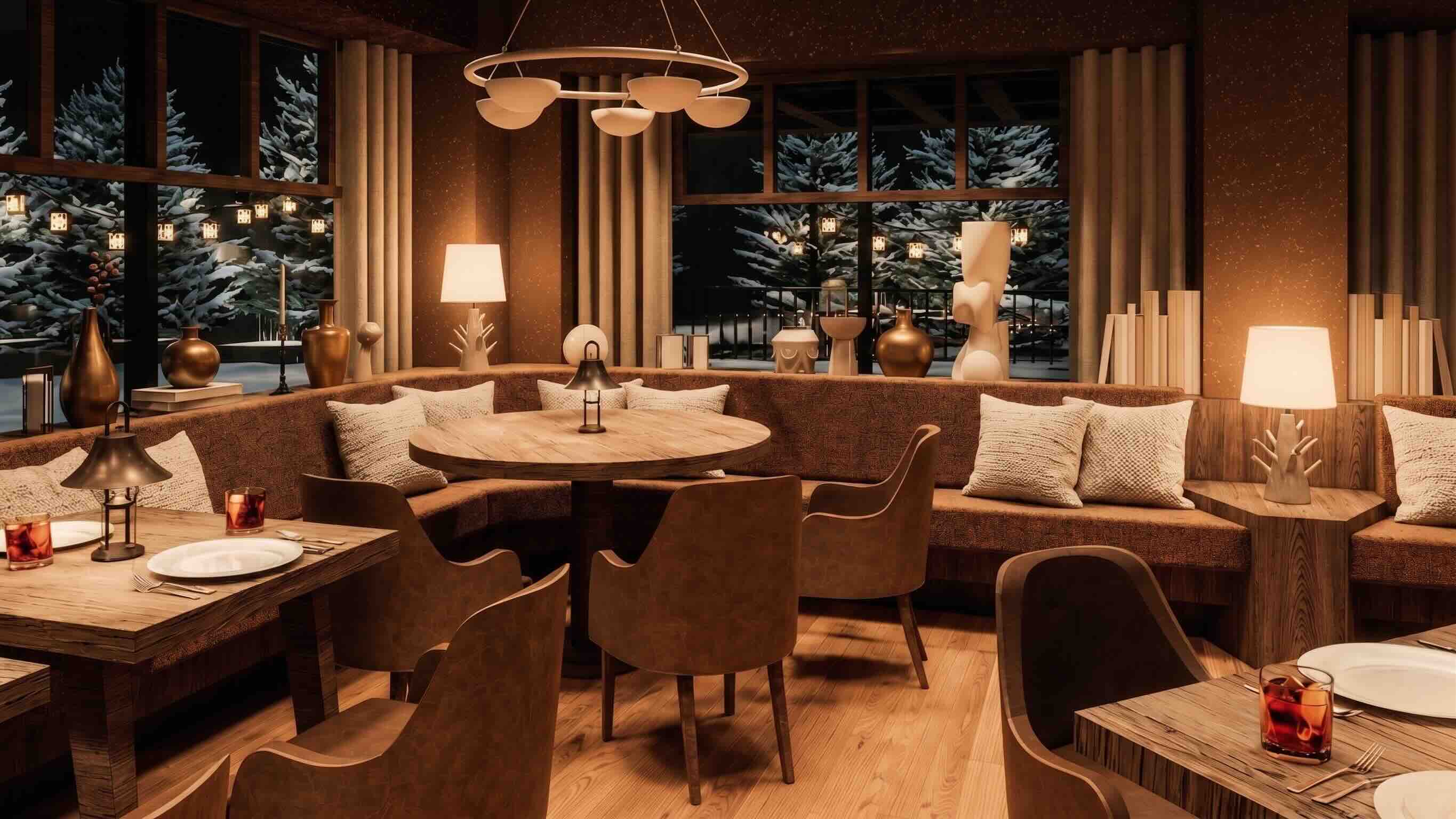 Le nouveau restaurant de l’hôtel © La Sivolière Le nouveau restaurant de l’hôtel © La Sivolière