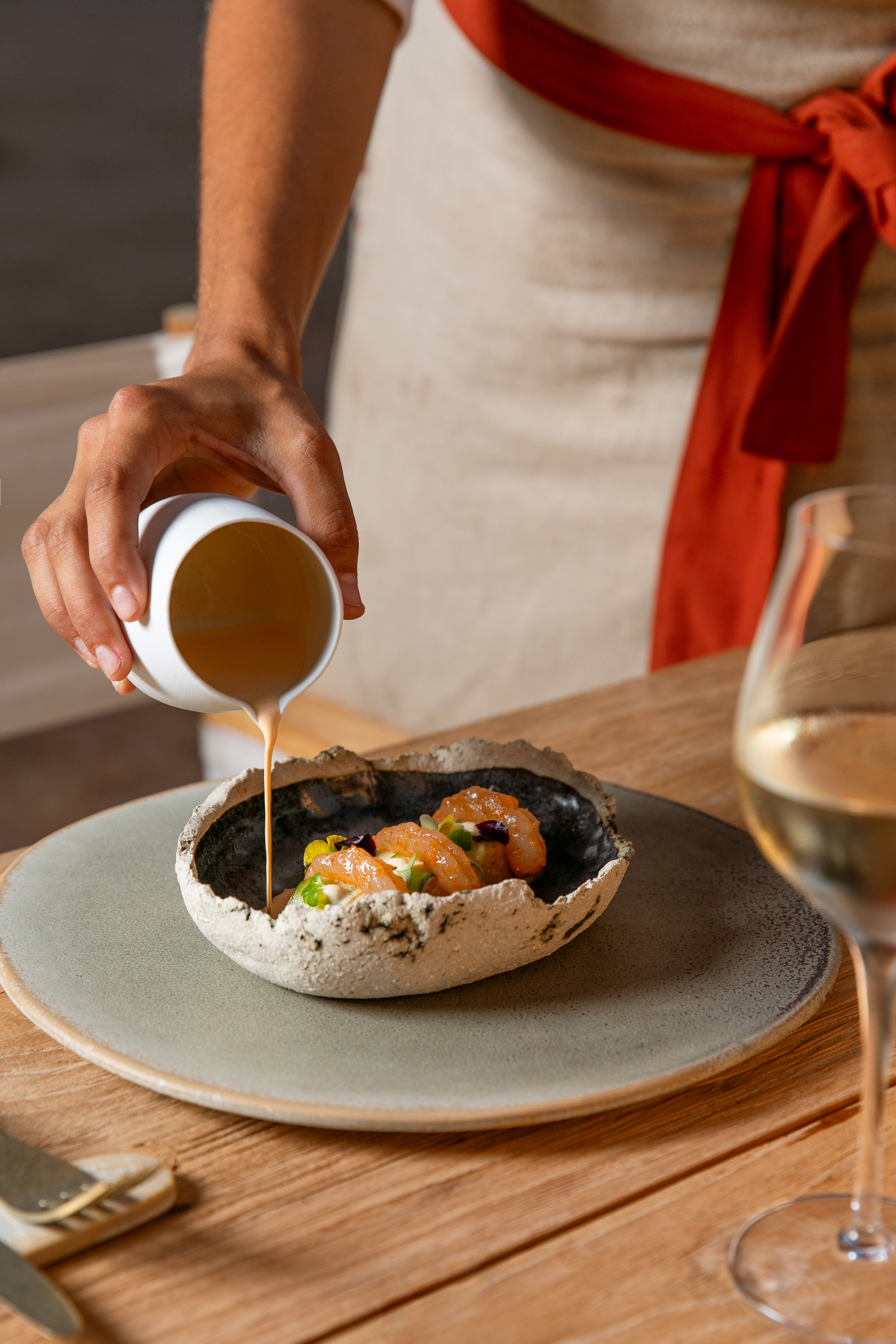 Les gambas du restaurant Vermell © Vestige Collection 