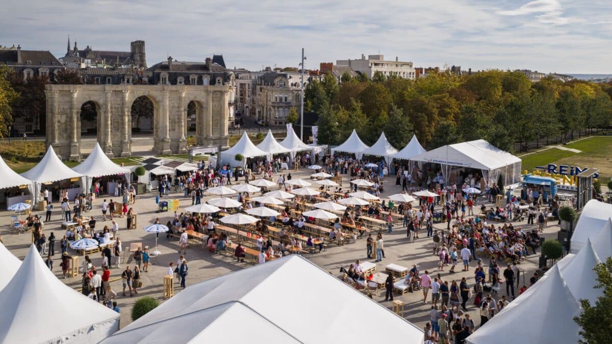 Édition 2026 du festival culinaire Les Relais du Goût 2026 vue du ciel © DR Édition 2026 du festival culinaire Les Relais du Goût 2026 vue du ciel © DR