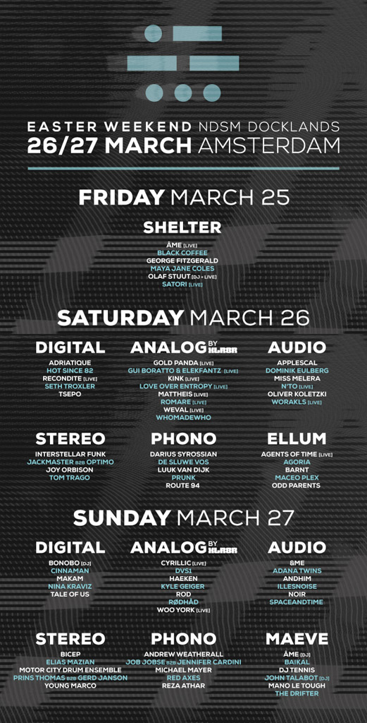 DGTL 2016 - Full line up