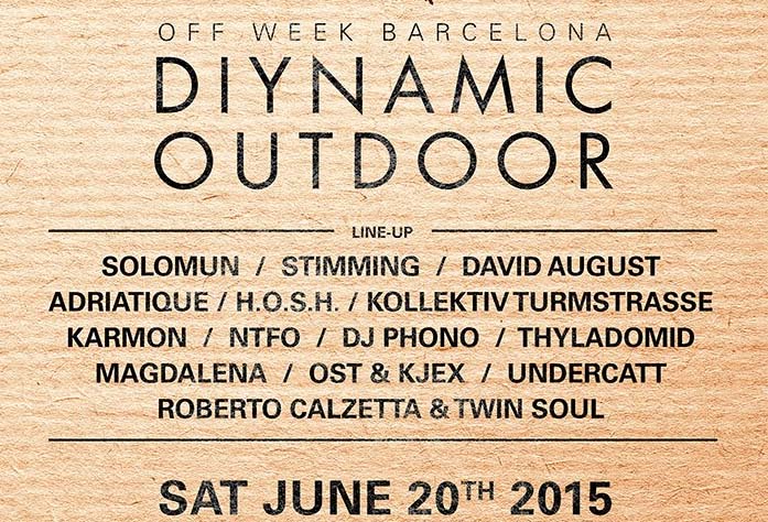 Diynamic Outdoor 2015 - Line-up