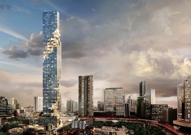 La future tour Mahanakhon dans laquelle sera installée The Bangkok Edition