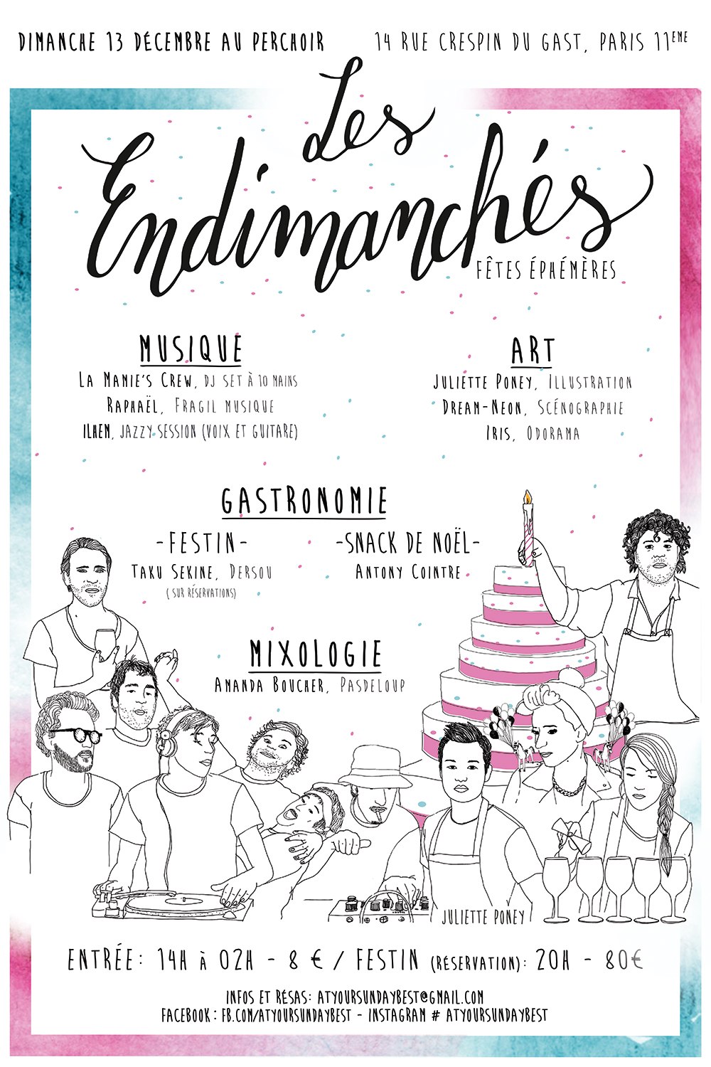 Les Endimanchés - Afficher 1er anniversaire