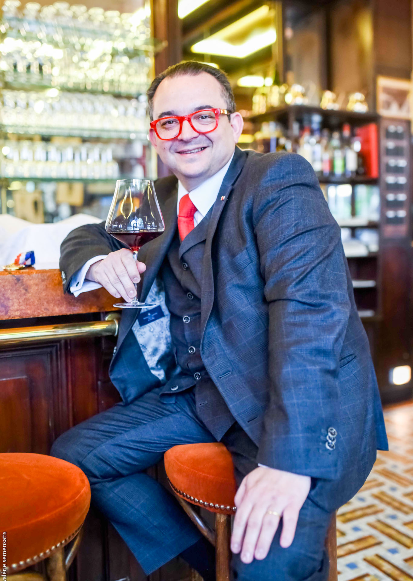 Portrait du sommelier Fabrice Sommier © Valérie Semensatis