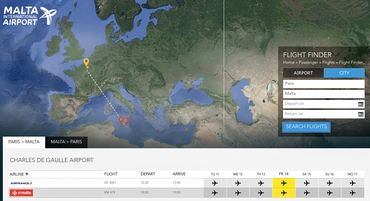 L’île de Malte est reliée quotidiennement depuis Paris © Malta