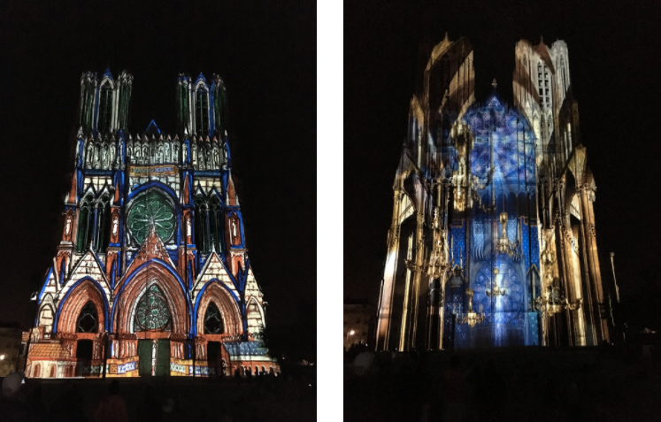 Le spectacle « Rêve de Couleurs » à la Cathédrale Notre-Dame de Reims