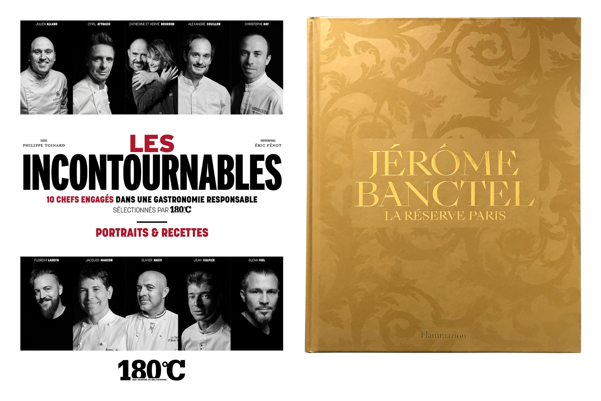 Couvertures livres Les Incontournables (180°C), Jérôme Banctel : La Réserve Paris © DR Couvertures livres Les Incontournables (180°C), Jérôme Banctel : La Réserve Paris © DR