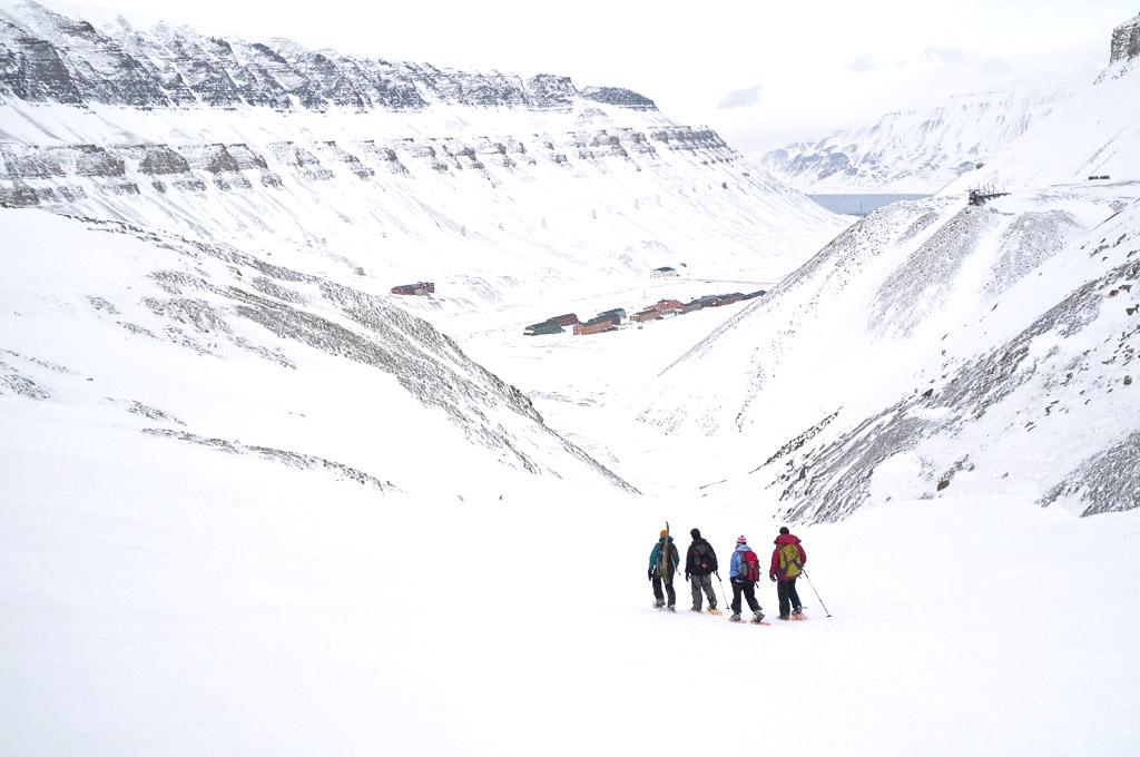 Redescente en direction de Longyearbyen.