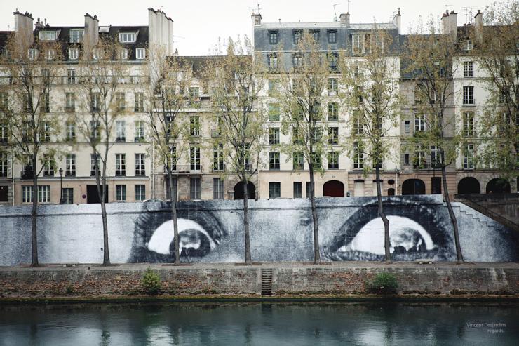 Paris, île Saint-Louis, Oeuvre de JR : 