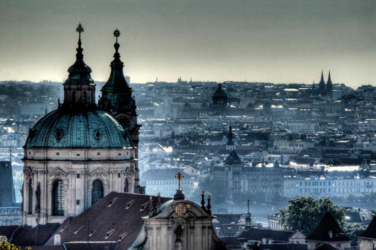 Vue des toits de Prague