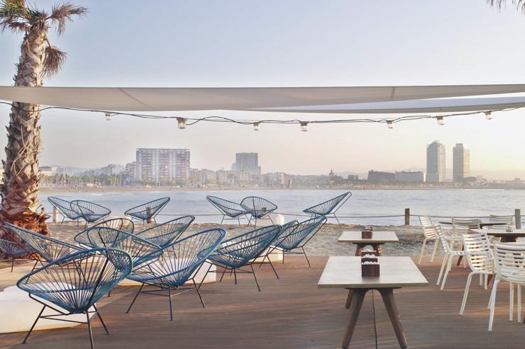 SALT Beach Club au W Barcelona - Une terrasse face à la mer