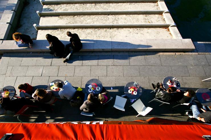 La terrasse vue du dessus