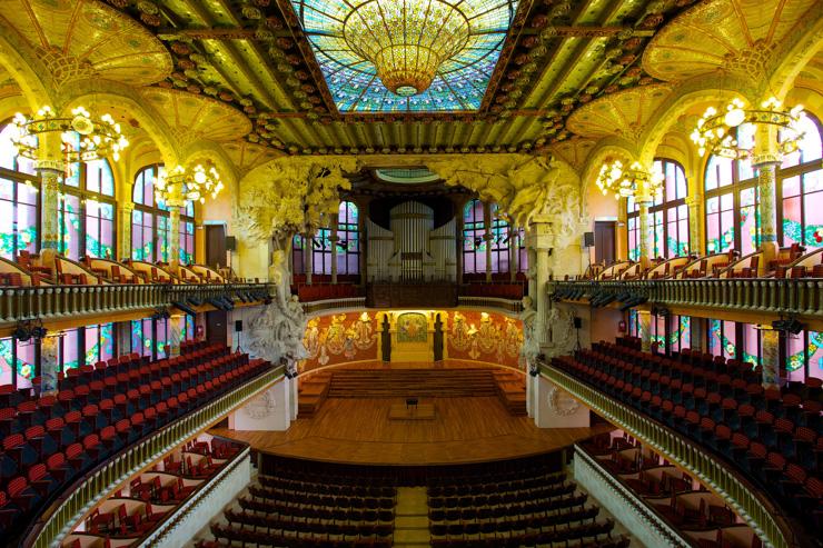 Palau Música Catalana - Intérieur de la salle de concert