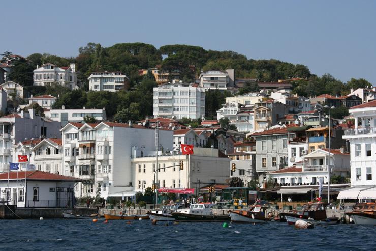 Vue de Bebek depuis le Bosphore