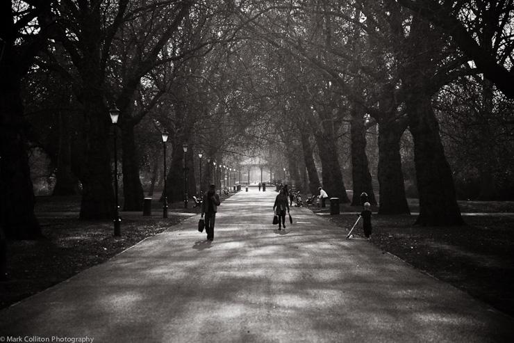 Allée ombragée dans Battersea Park