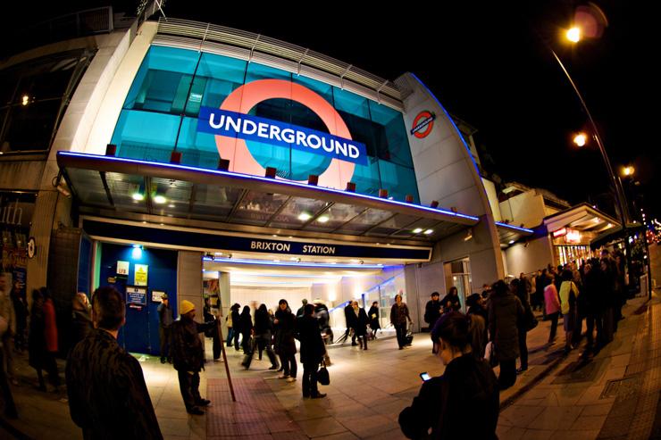 L'entrée du Tube à la station Brixton