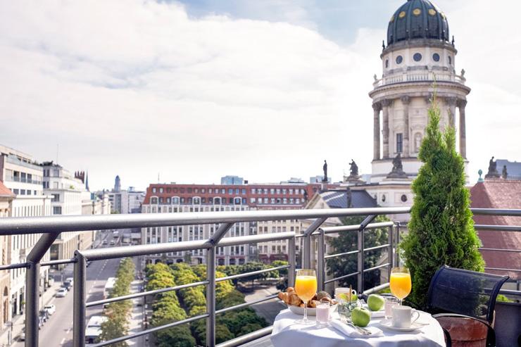 Sofitel Berlin Gendarmenmarkt - Vue sur le Gendarmenmark depuis une terrasse privative