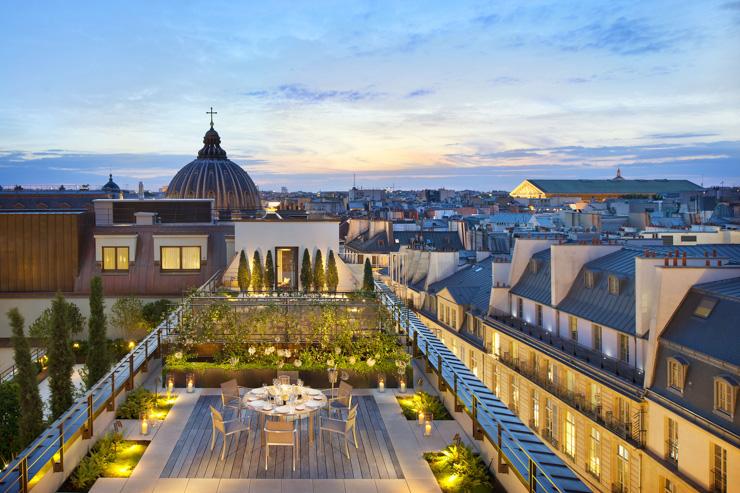 Mandarin Oriental Paris - Terrasse privée sur les toits de Paris