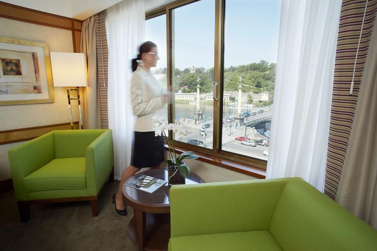 InterContinental Prague - Vue sur la Vltava depuis une chambre