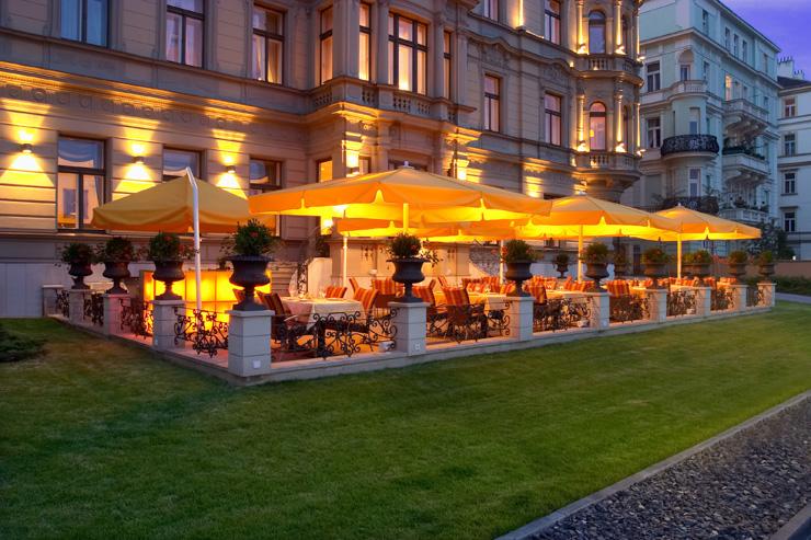 Le Palais Hotel à Prague - Terrasse de l'hôtel