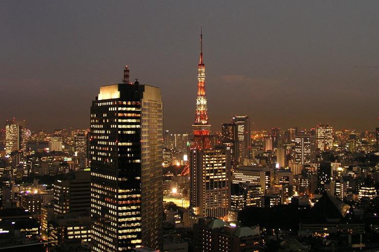 ANA InterContinental Tokyo - Vue sur la ville et la Tour de Tokyo