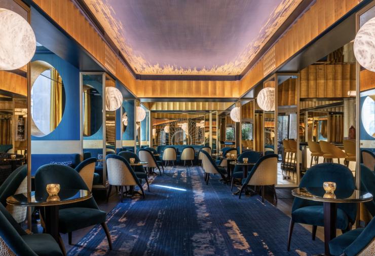 Le bar de l'Hôtel du Collectionneur