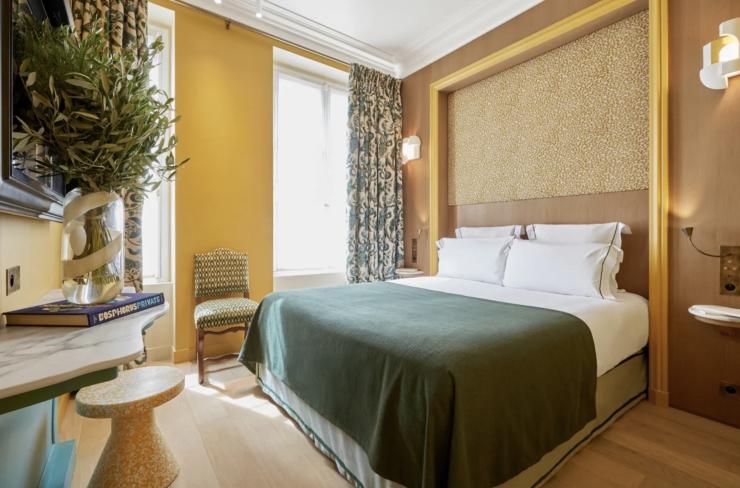 Une des chambres de l'hôtel Prince de Conti