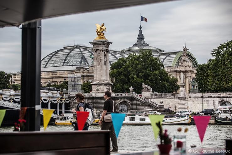 Vue sur le Grand Palais depuis le Flow