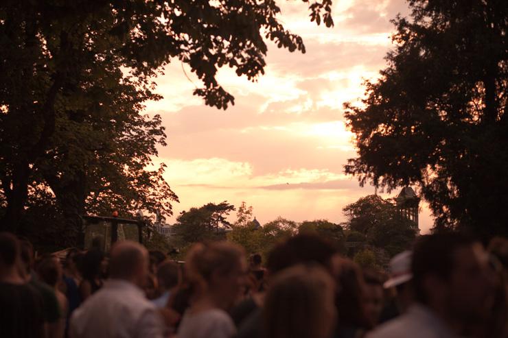 Coucher de soleil au Rosa Bonheur