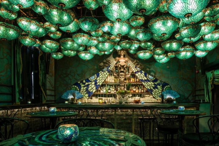 Une décoration au style art nouveau