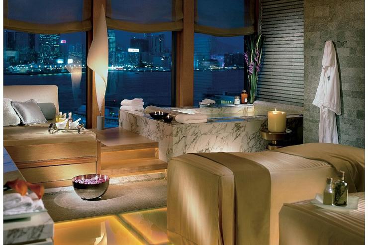 The Spa at Four Season Hong Kong - Cabine de soin avec vue