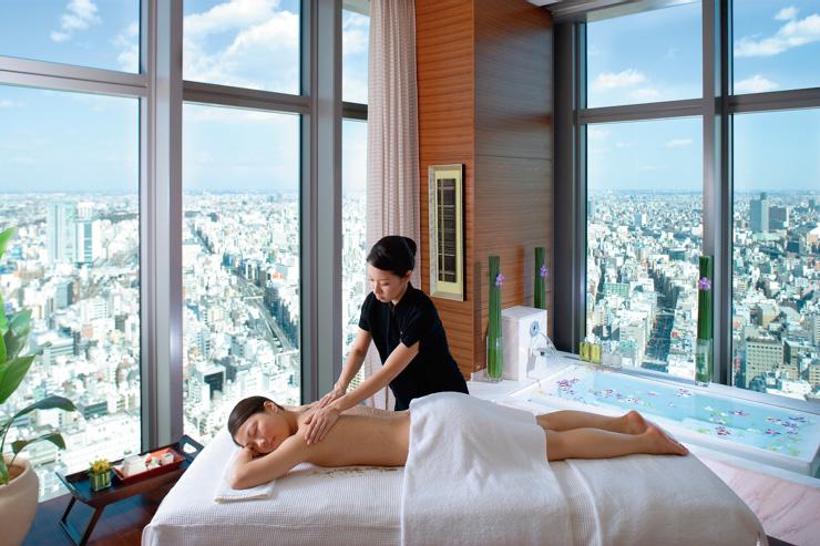 The Spa au Mandarin Oriental Tokyo - Cabine de soin avec vue