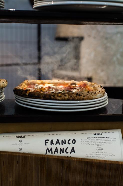 Franco Manca - Pizza dans le four