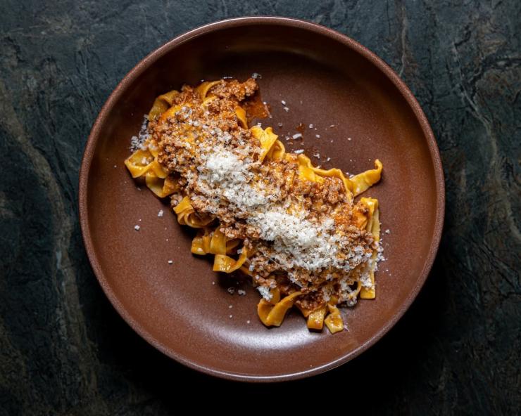 Des tagliatelles au ragoût de sanglier au restaurant Vinello à Paris