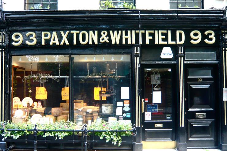 Paxton & Whitfield - Extérieur du magasin