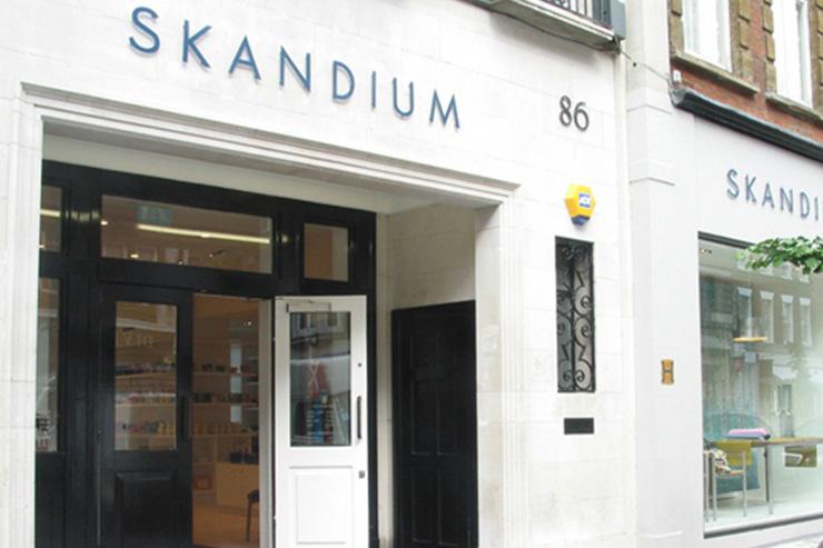 Extérieur du magasin Skandium à Marylebone
